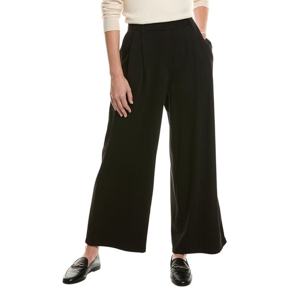 Eileen Fisher Womens High Waisted Flare Pant, Black
